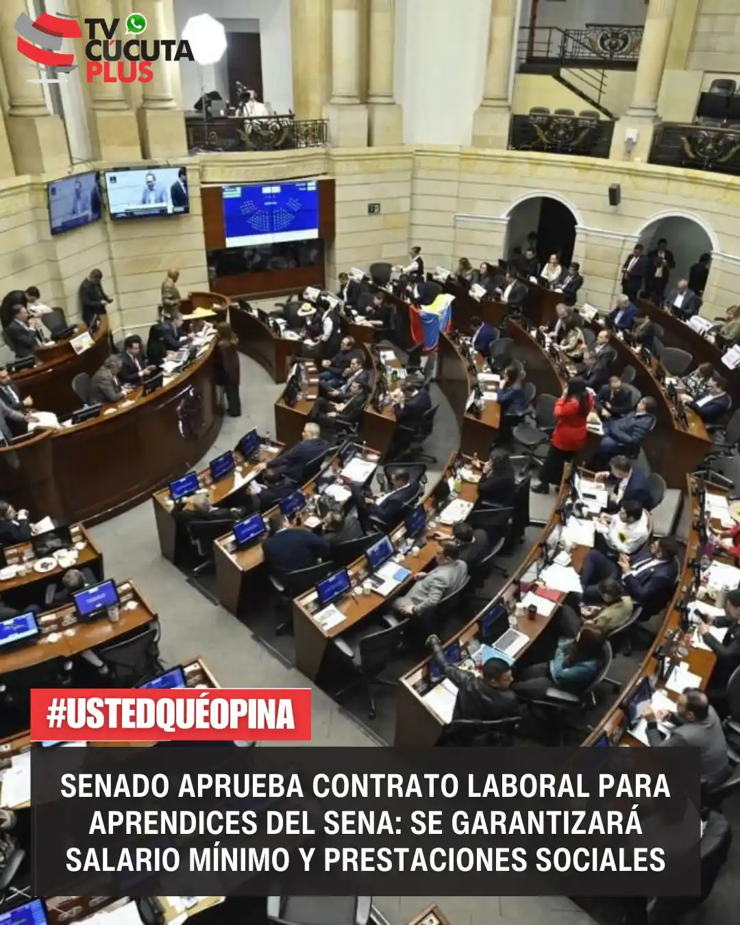 Image from Tvcucuta.co: Senado aprueba contrato laboral para aprendices del SENA: se garantiza...