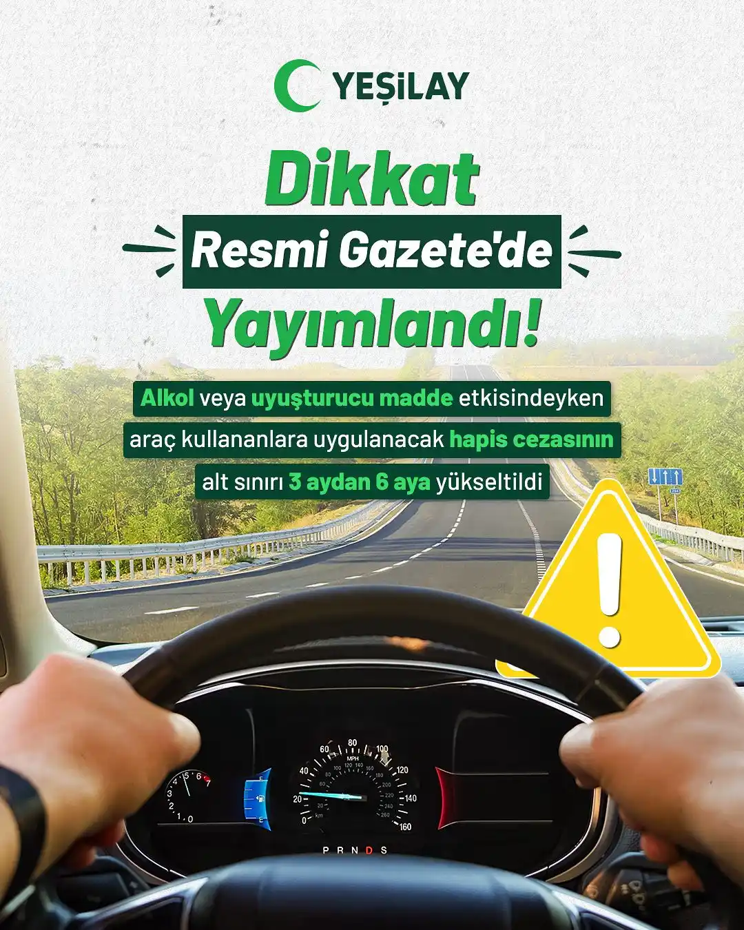 Image from Türkiye Yeşilay Cemiyeti: 🚗 Trafikte bağımlılığa geçit yok! Yeni kanuni düzenlemeler alkol ya ...