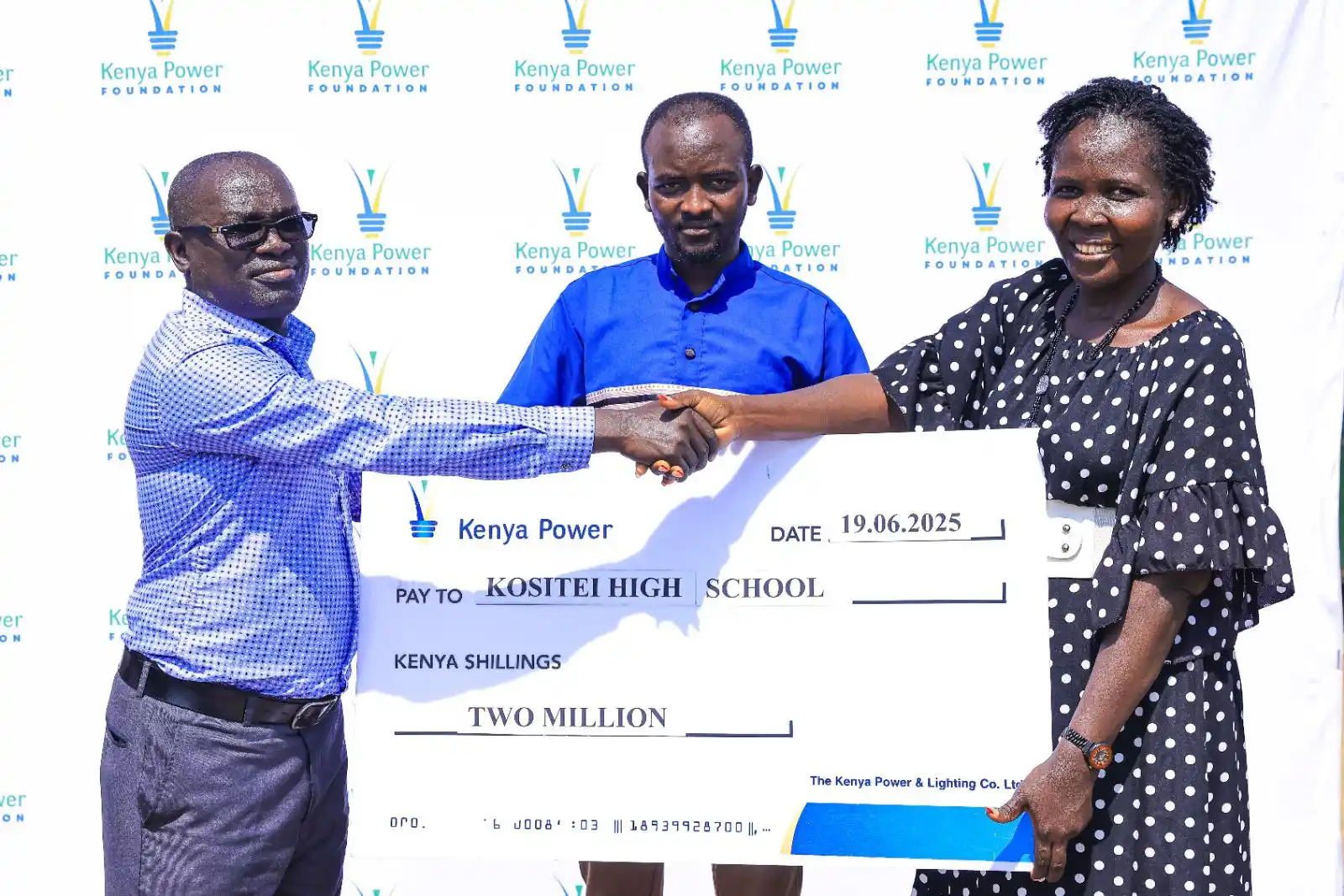 Image from Kenya Power: 1/2 Today, the Kenya Power Foundation visited Kositei Mixed Boarding S...