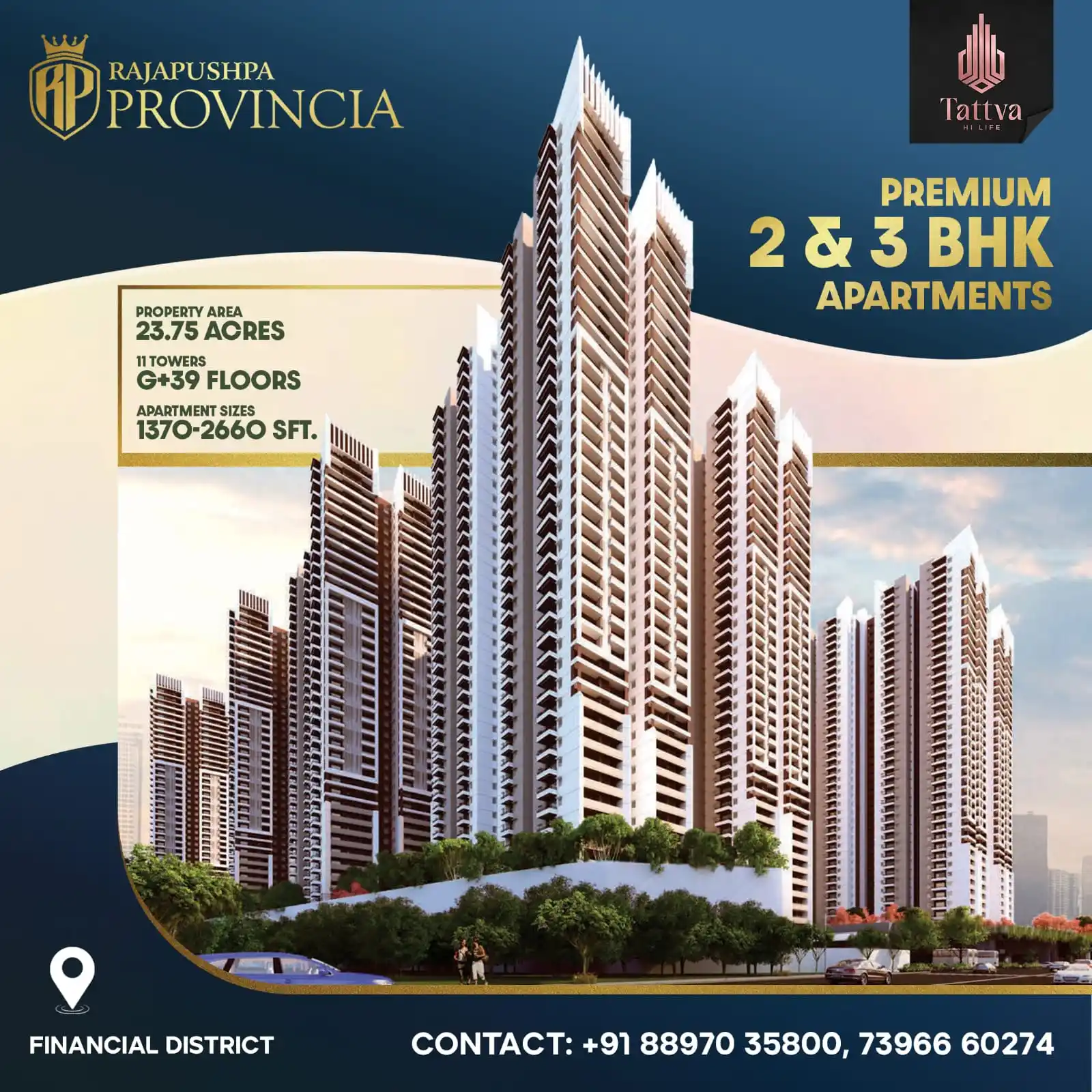 Image from *TATTVA Realty & Infra -  Leading Real Estate Investment Destination*: *2020 sqft in Phase1- B block for Sale.*  **B-108 east facing corner f...