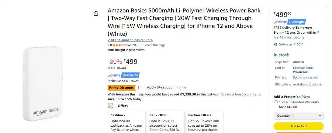 Image from 💥 Loot Bazaar – Amazon Flipkart Myntra Meesho Ajio Deals Offers Coupons Discounts Sale Today 🔥: 499 https://bitli.in/7Mlzm4s + CPN...