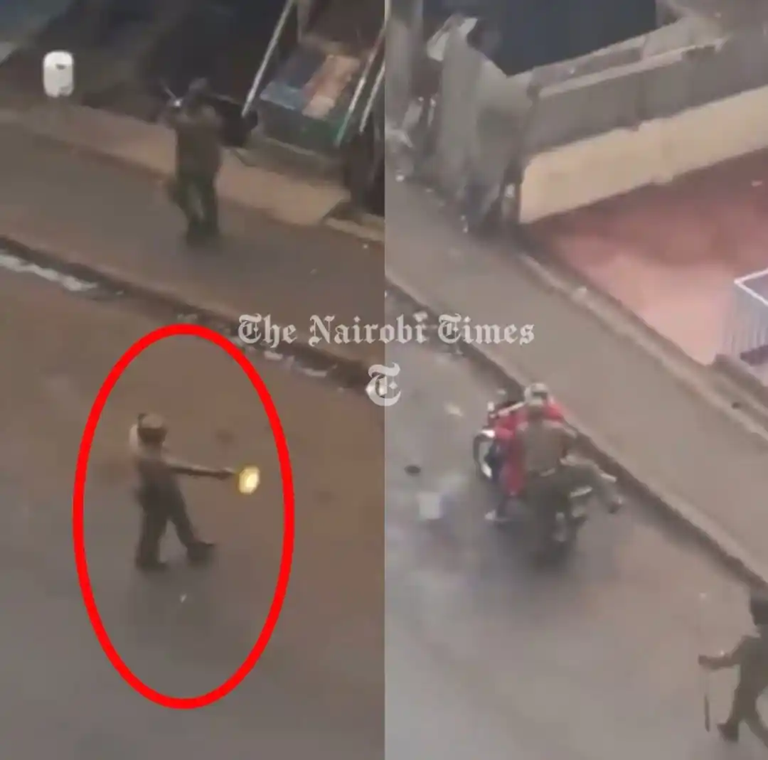 Image from Movies And Series Updates: A New Video Surfaces of a Police Officer Shooting at a Protestor Befor...