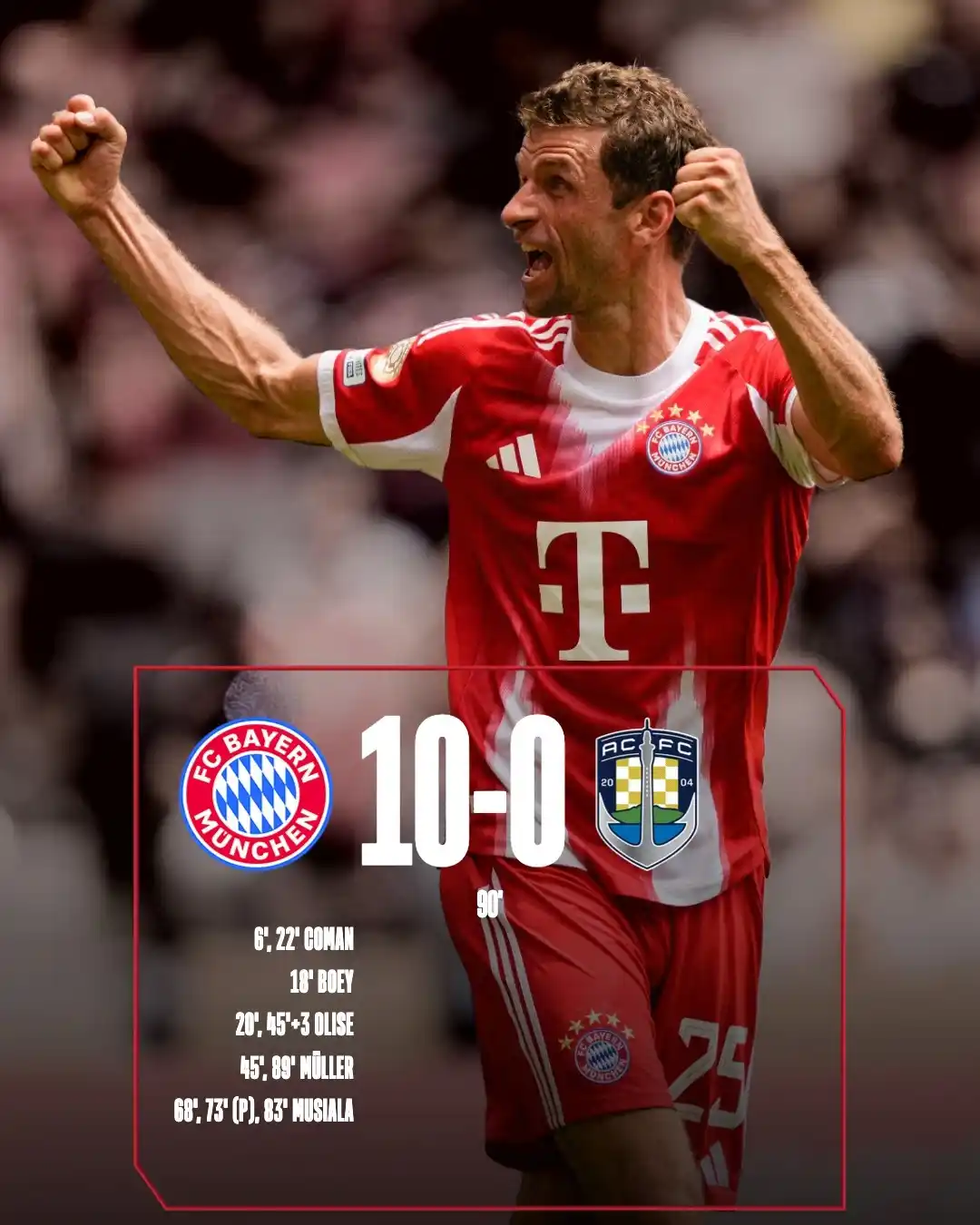 Image from FC Bayern: 𝘼𝘽𝙋𝙁𝙄𝙁𝙁! Wir bezwingen den Auckland City FC zum Auftakt der Klu...