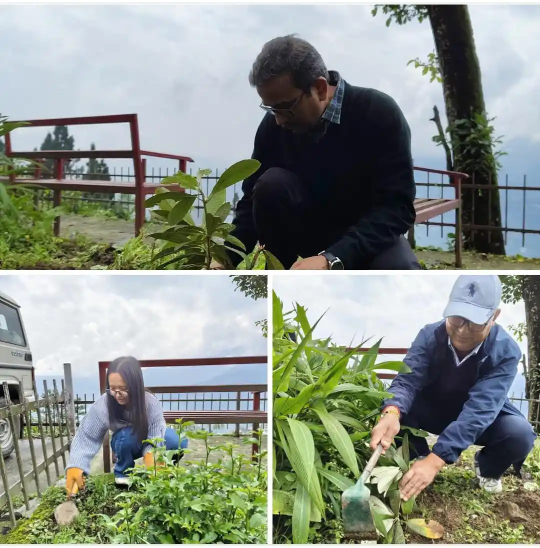 Image from Indian Postal Khabar (DOP): Amidst the serene hills of Sikkim, India Post joined hands with nature...
