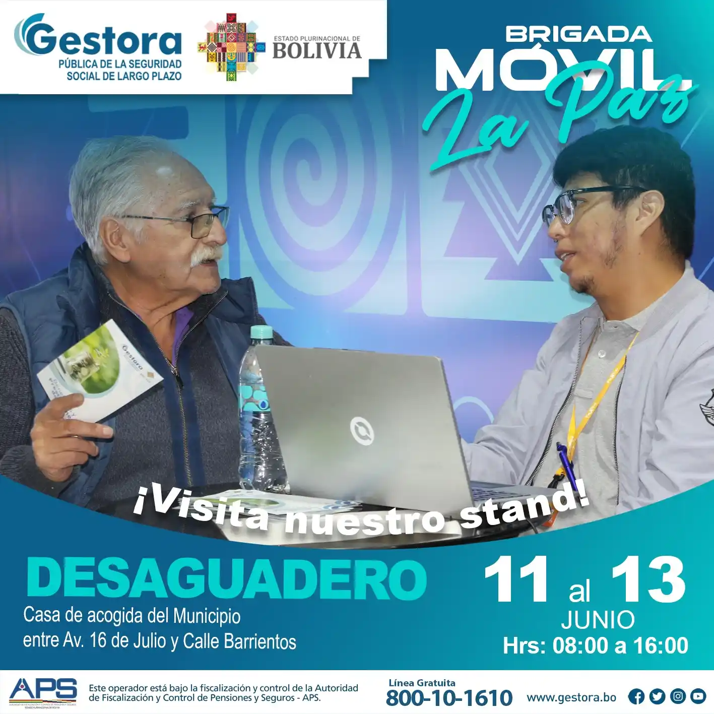Image from Gestora Pública de la Seguridad Social de Largo Plazo: 🛻Brigada Móvil en La Paz🛻 Atención a los pobladores del municipio de...