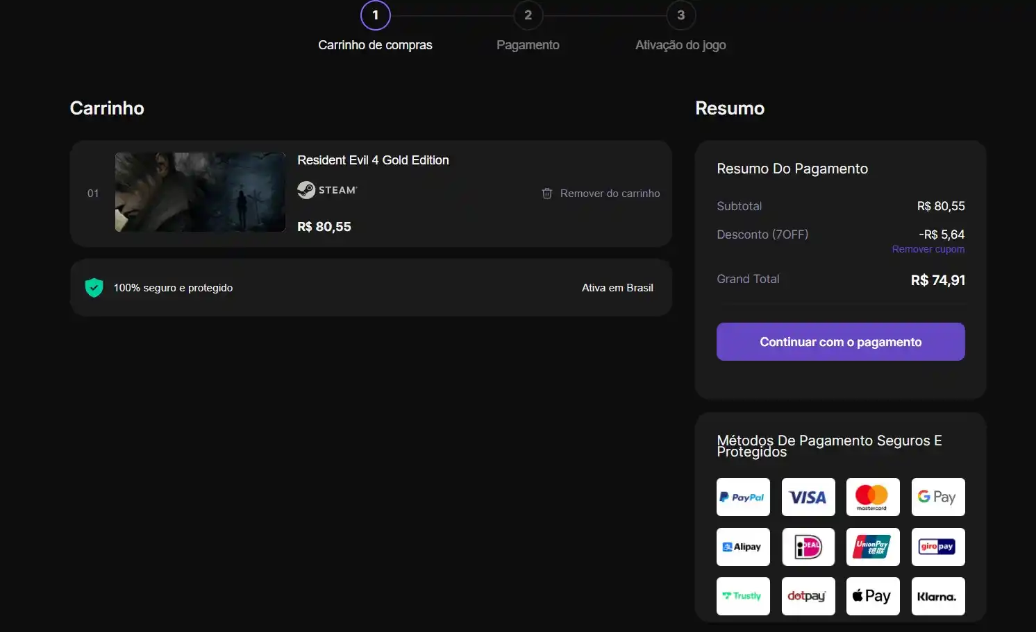 Image from Ofertas - GamePlaysCassi: CACETE Resident Evil 4 Gold Edition por R$ 74,91 com ativação Steam. ...