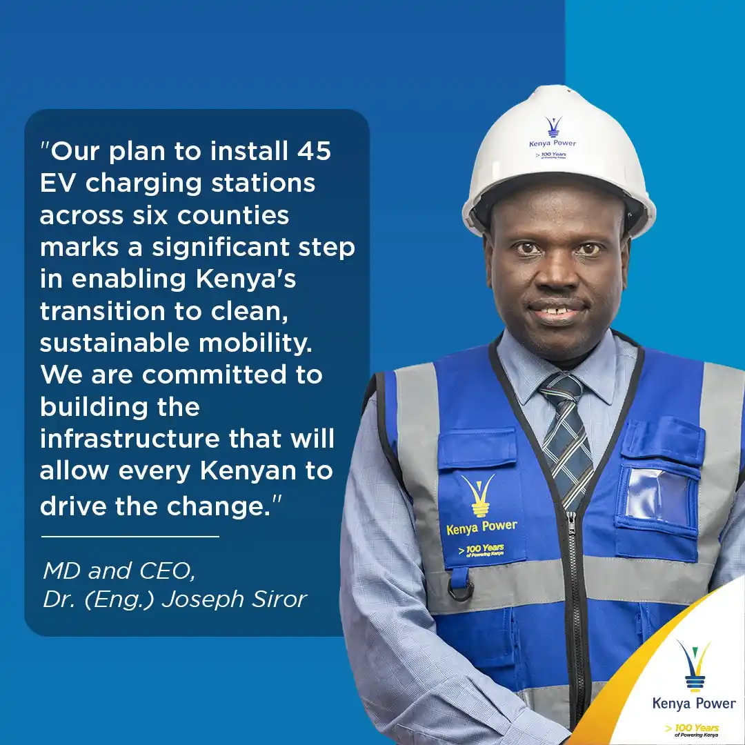 Image from Kenya Power: During the 3rd Annual E-Mobility Stakeholders Conference & Expo, the C...