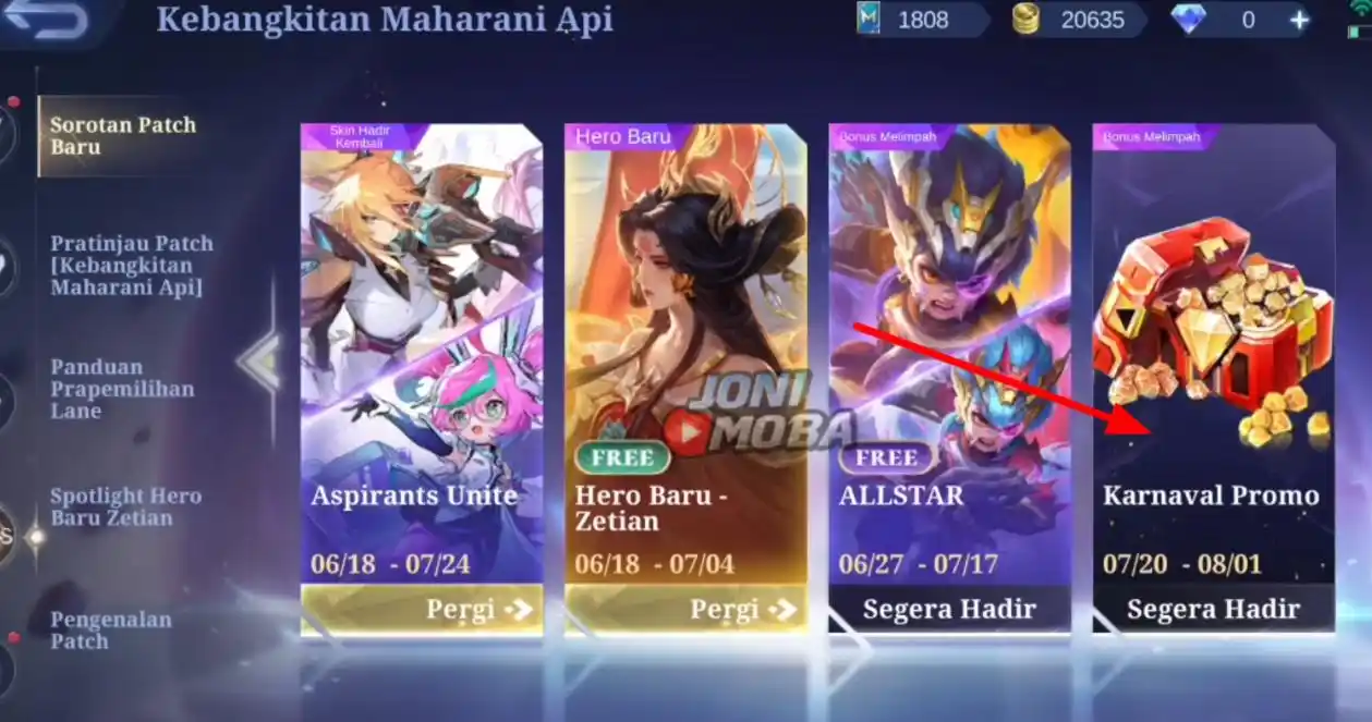 Image from Mobile Legends Info - Thelanternsky: Event Promo Diamond akan rilis di tanggal 20 Juli, Sudah ada di kalend...