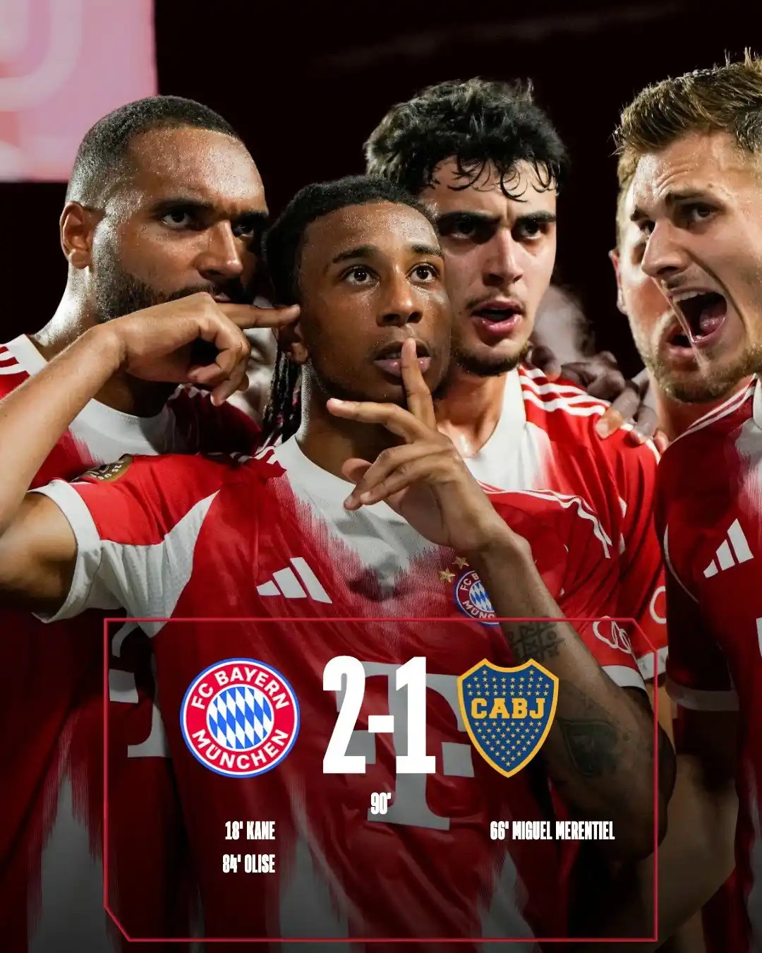 Image from FC Bayern: Harter Kampf, verdienter Sieg – 𝑨𝒄𝒉𝒕𝒆𝒍𝒇𝒊𝒏𝒂𝒍𝒆, wir kommen! ...