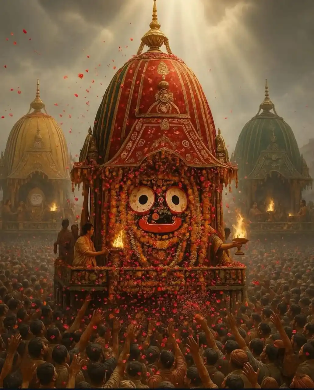 Image from ⎯͢♡ 𝐒𝐓𝐀𝐓𝐔𝐒 - অপূর্ণতা 🌸🥹🕊️: Jagannath Is Coming…..❤️🙏🏻 . . . Jay Jagannath✨...