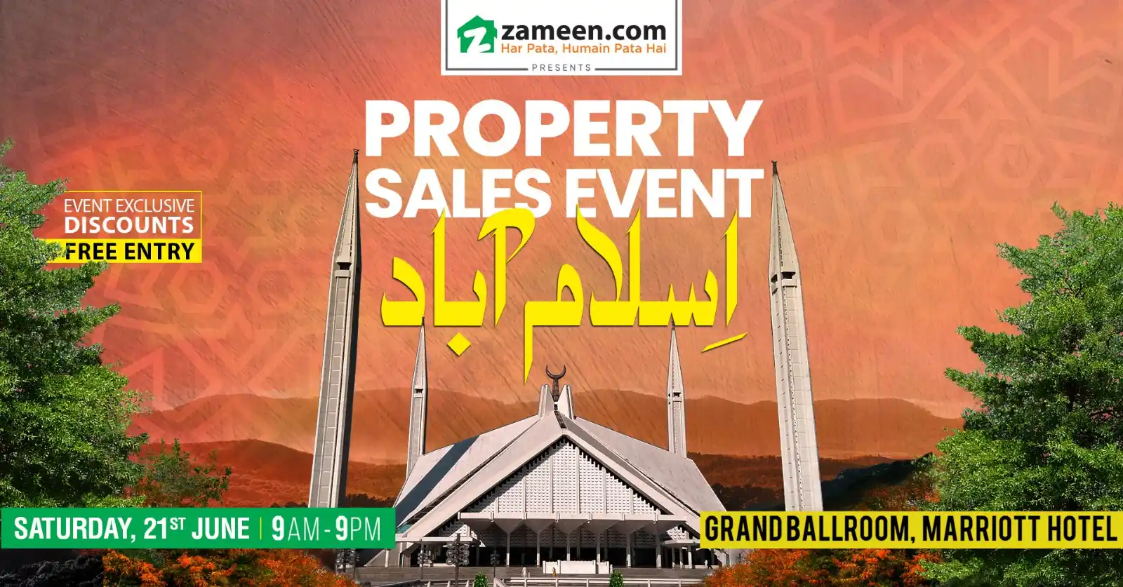 Image from Zameen.com: 🏢 Join us tomorrow for Zameen.com's Property Sales Event Islamabad!  ...
