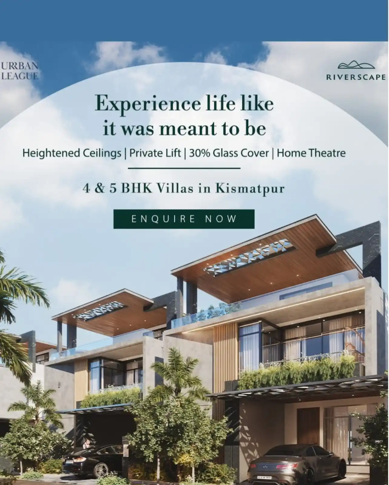 Image from *TATTVA Realty & Infra -  Leading Real Estate Investment Destination*: *Landowner / Investor Share:-*  Ultra *Luxury Villa RIVERSCAPE at Kism...