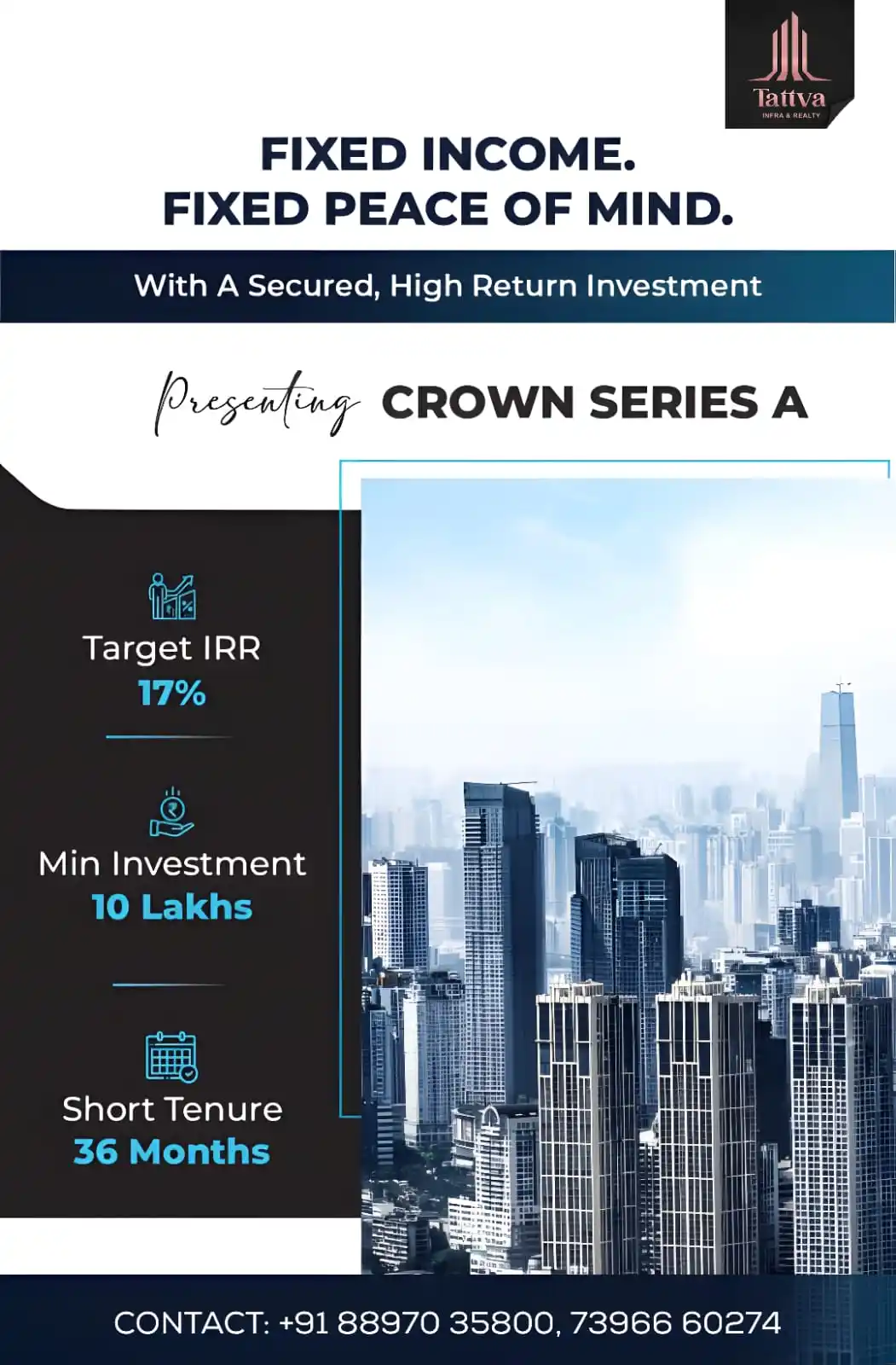 Image from *TATTVA Realty & Infra - Leading Real Estate Investment Destination*: *Looking for Short Term REIT with great & safe return....?* For a 1 c...