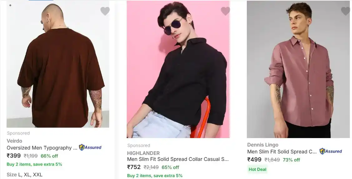 Image from 💥 Loot Bazaar – Amazon Flipkart Myntra Meesho Ajio Deals Offers Coupons Discounts Sale Today 🔥: Men’s Fashion Steal Deals — Upto 80% Off The Bear House, TIGC Shirts,...