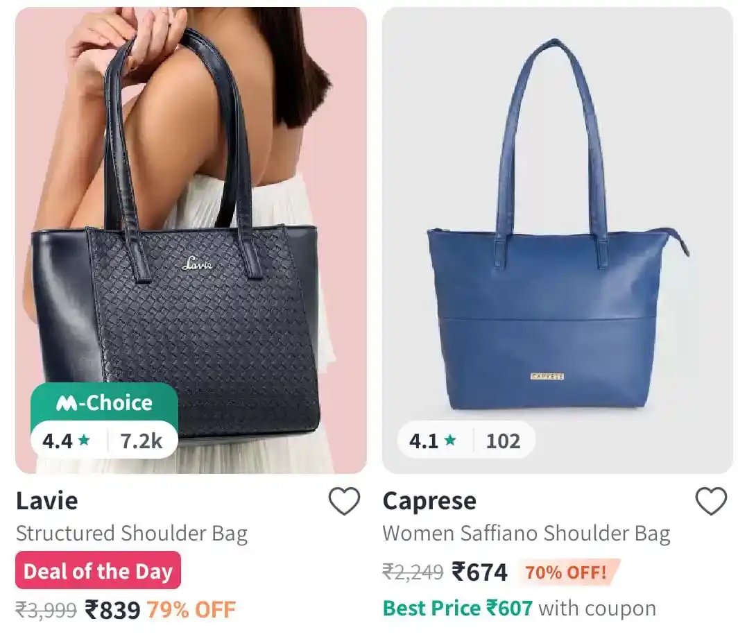 Image from 💥 Loot Bazaar – Amazon Flipkart Myntra Meesho Ajio Deals Offers Coupons Discounts Sale Today 🔥: Myntra | Upto 80% off on Handbags 🔥💥 👉Link : https://myntr.it/nh5N...