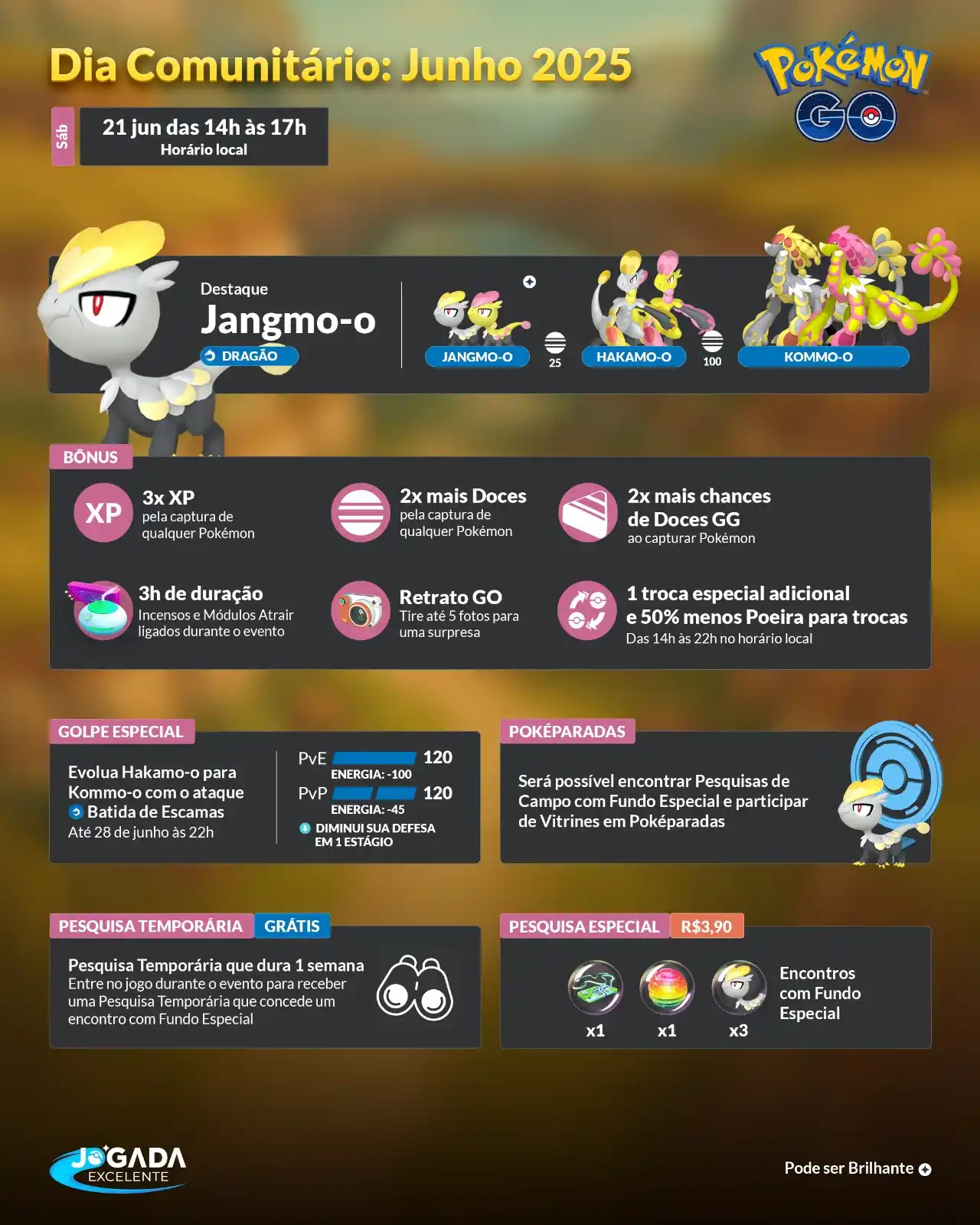 Image from Jogada Excelente: O Dia Comunitário de junho com Jangmo-o acontece nesse sábado, dia 21,...