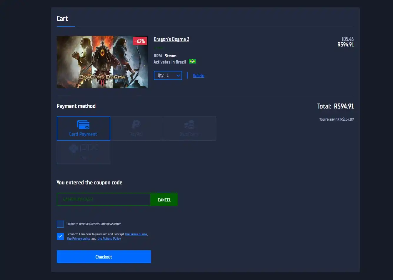 Image from Ofertas - GamePlaysCassi: Receba o menor preço histórico Dragon's Dogma 2 por R$ 94,91 com ativ...