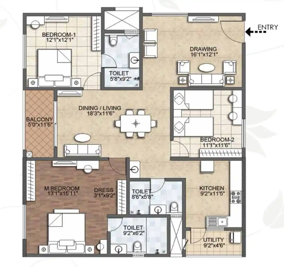 Image from *TATTVA Realty & Infra - Leading Real Estate Investment Destination*: *REGENT BY AURO REALTY - Investor Unit on Sale* KONDAPUR 3BHK FOR S...