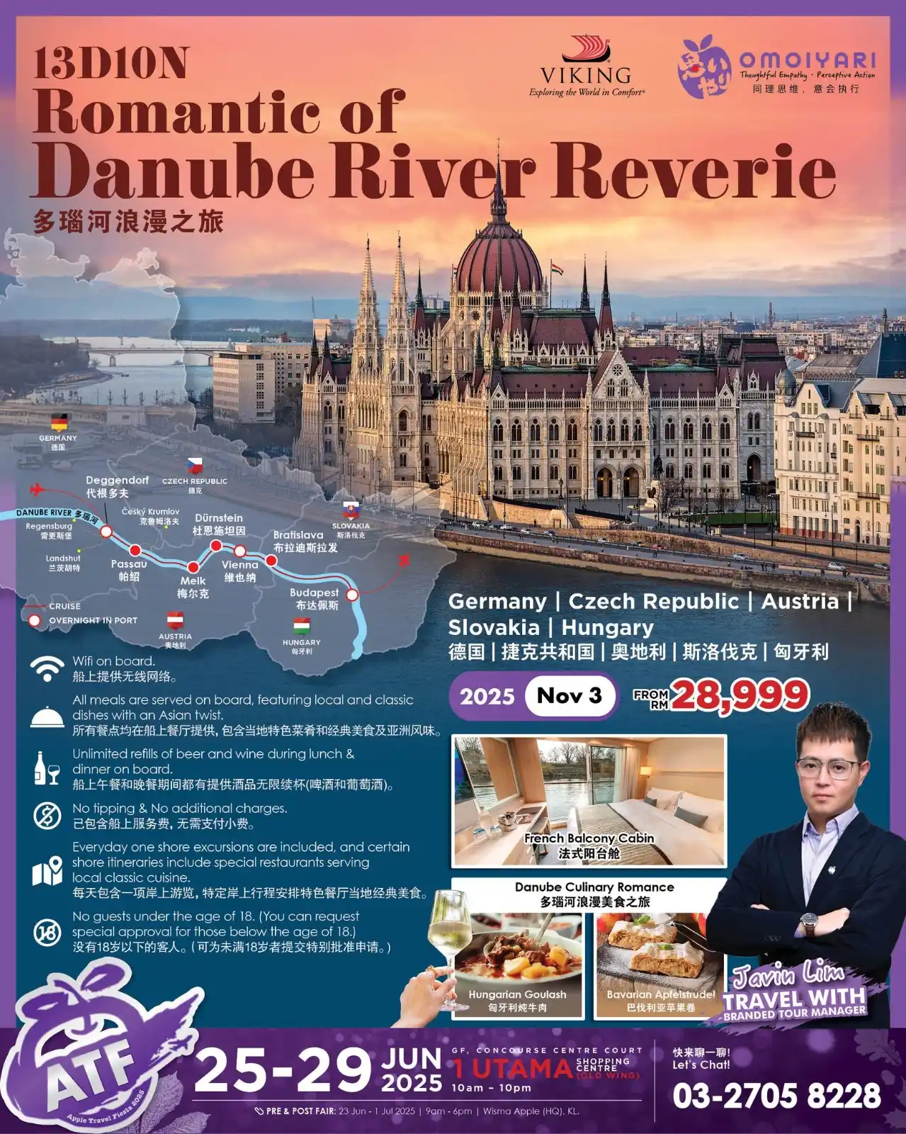 Image from Apple Vacations: 🛳️ Viking River Cruise · Romantic Danube Imagine drifting down the Da...