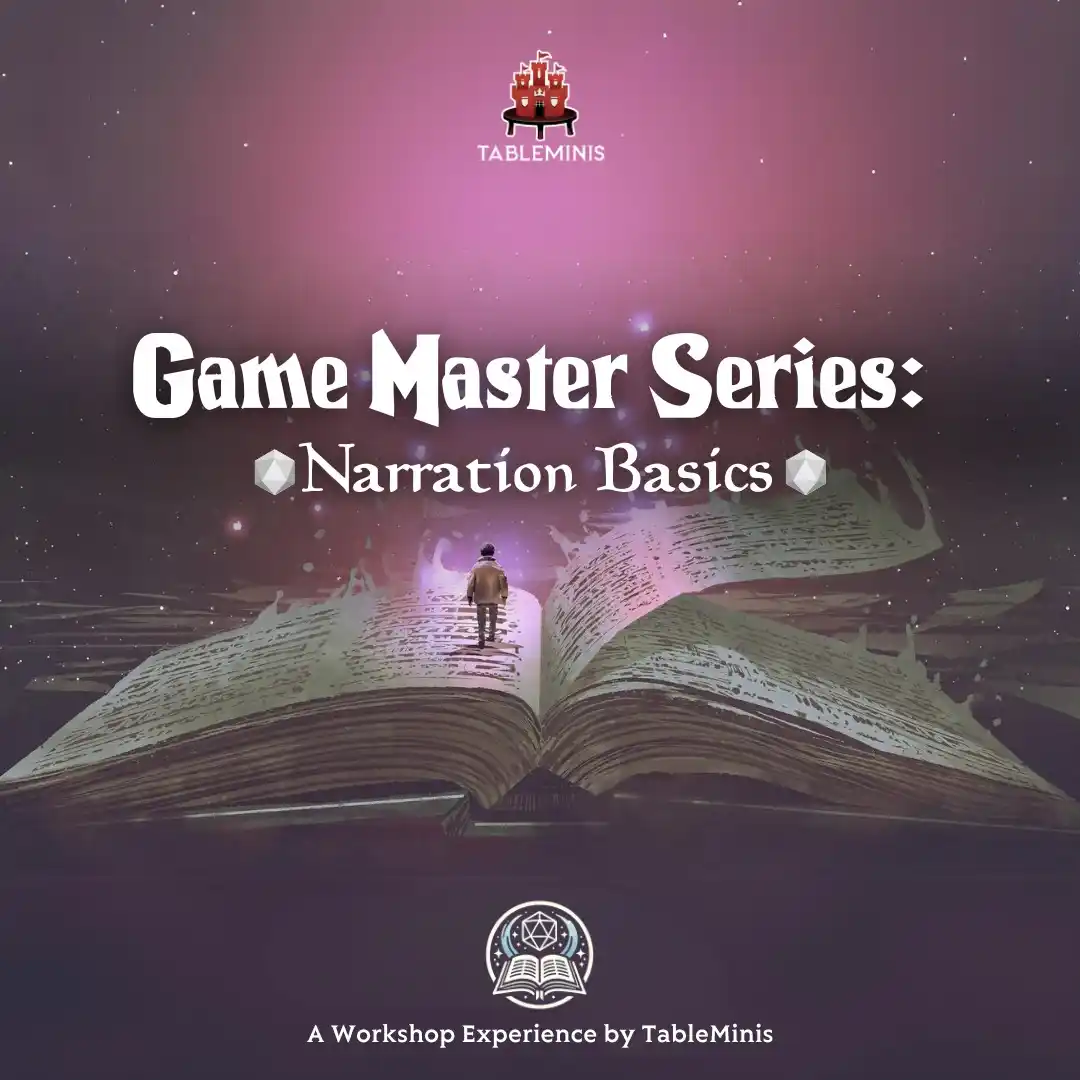 Image from 📣 TableMinis Announcements: A 2-part workshop is designed to help GM of all levels brush up on nar...
