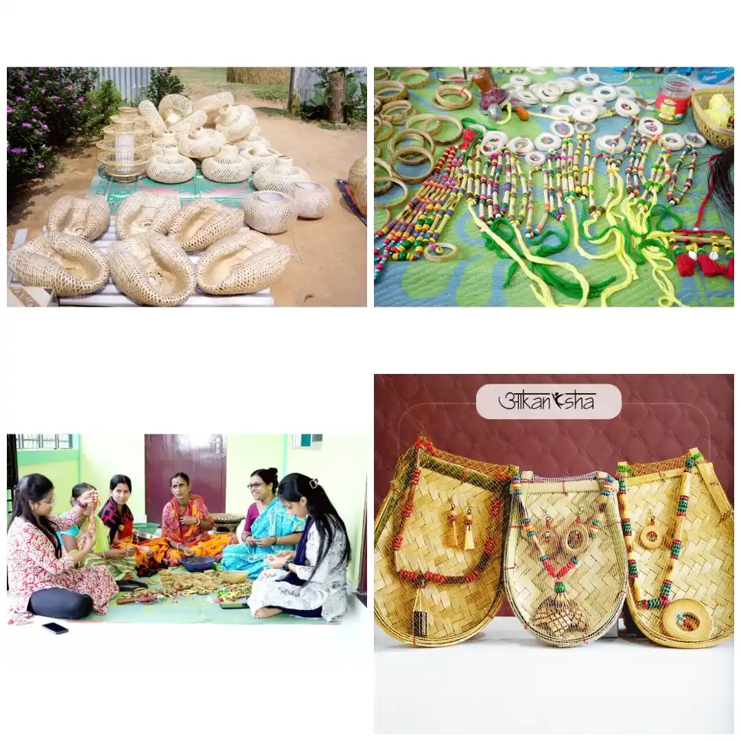 Image from NITI Aayog, Government of India: 📿 *Aakanksha: Bamboo Jewellery – Woven Elegance from the Forests of T...
