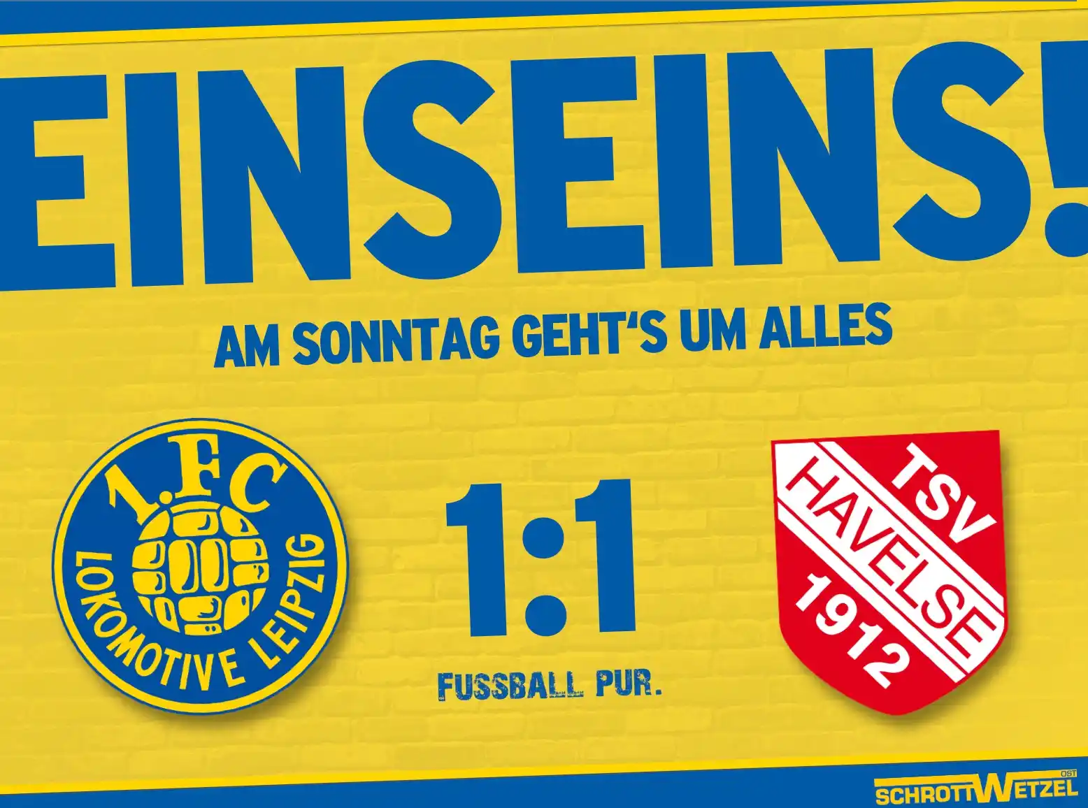 Image from 1. FC Lokomotive Leipzig 💙💛: ABPFIFF - UNENTSCHIEDEN. Der 1. FC Lok beißt sich am TSV Havelse die ...