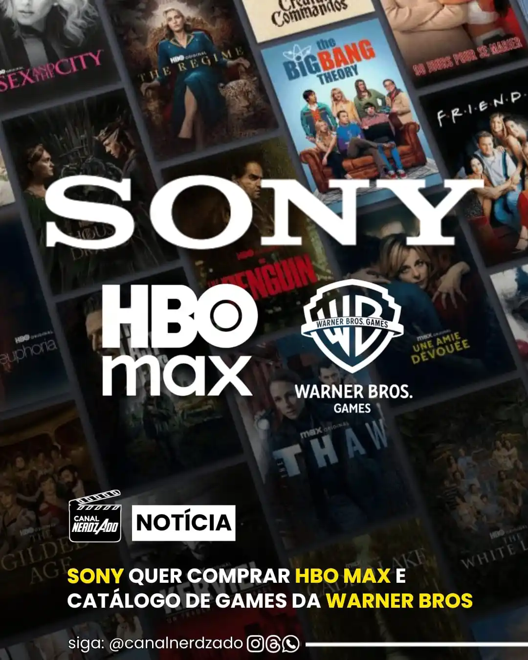 Image from Canal Nerdzado 🎬📺: *Ao que parece, a Sony está interessada em adquirir uma grande parte d...
