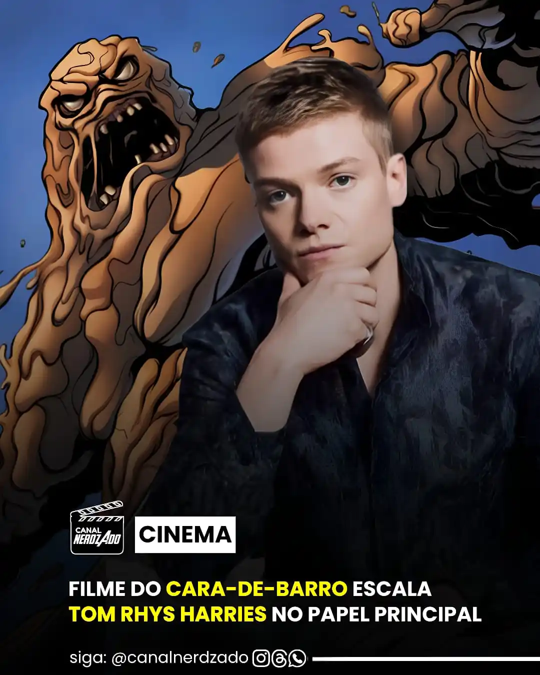 Image from Canal Nerdzado 🎬📺: *Ao que parece, o rosto do filme Cara de Barro, produção do novo DCU, ...