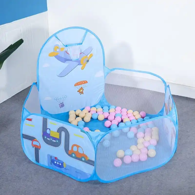 Image from TG DEALS ✅: 🔥🔥 BabyGo Kids Activity Basketball Aeroplane Ball Pool for Kids at ₹...