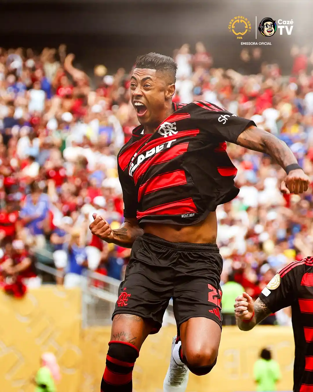 Image from CazéTV: Em janeiro de 2019, as portas do Clube de Regatas do Flamengo se abria...
