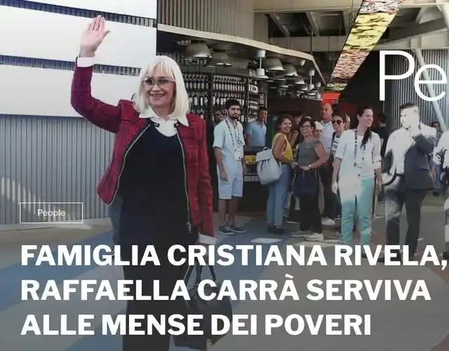 Image from AlzogliOcchiversoilCielo: Famiglia Cristiana regala un ritratto e un ricordo di *Raffaella Carrà...