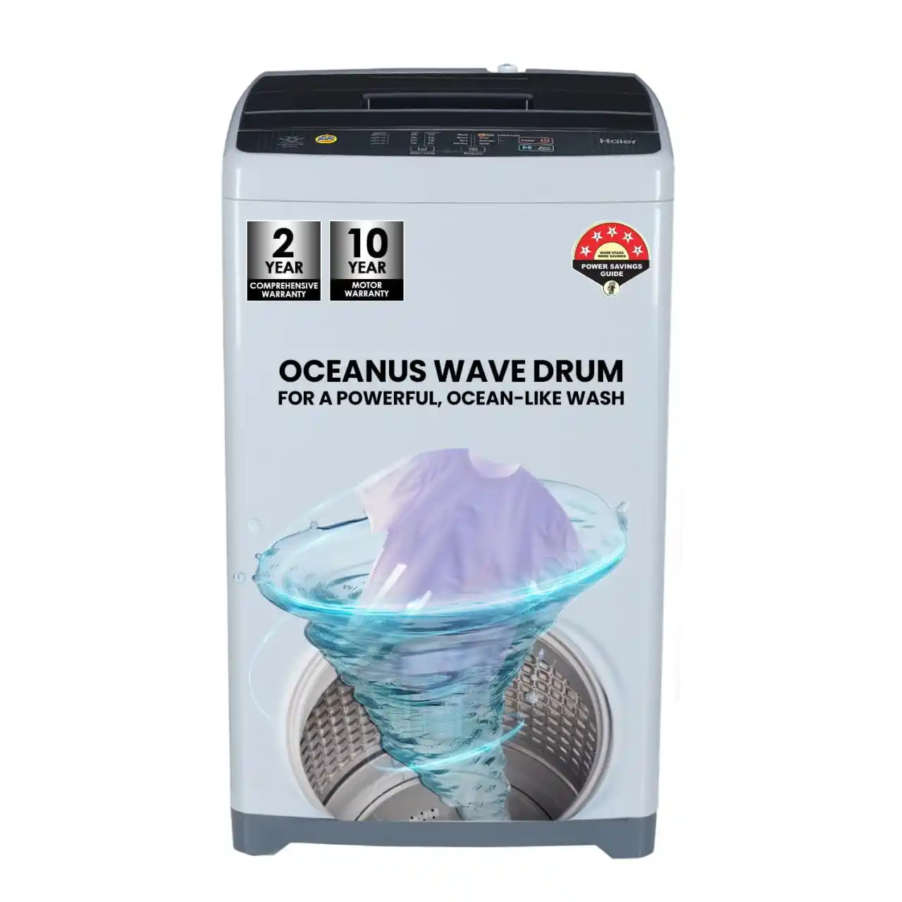 Image from TG DEALS ✅: 🔥🔥Haier 6 kg 5 Star Oceanus Wave Drum Washing Machine Fully Automati...
