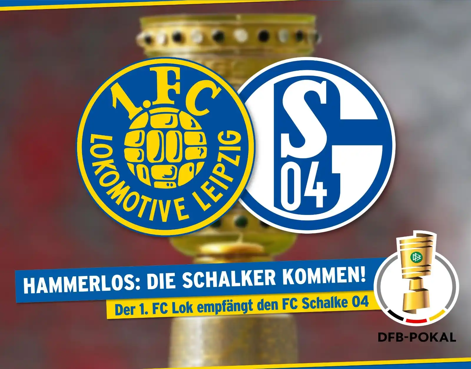 Image from 1. FC Lokomotive Leipzig 💙💛: *HAMMERLOS: DIE SCHALKER KOMMEN!* +++ Der 1. FC Lok empfängt den FC Sc...