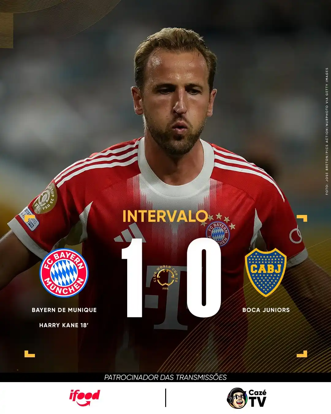 Image from CazéTV: HARRY KANE VAI RESOLVENDO PRO BAYERN NUM JOGO PEGADÍSSIMO! 🔴🇩🇪  🔗 ...