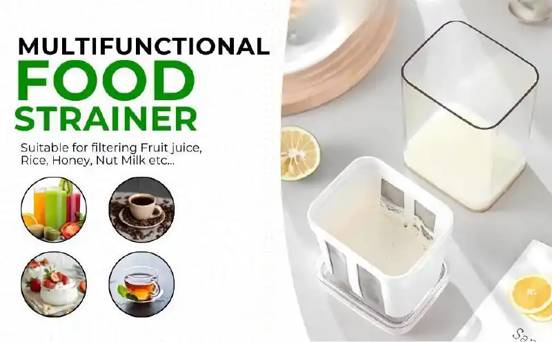 Image from TG DEALS ✅: 🔥🔥Hung Curd Strainer Box | Greek Yogurt & Curd Maker - 1100ml 🎁 D...