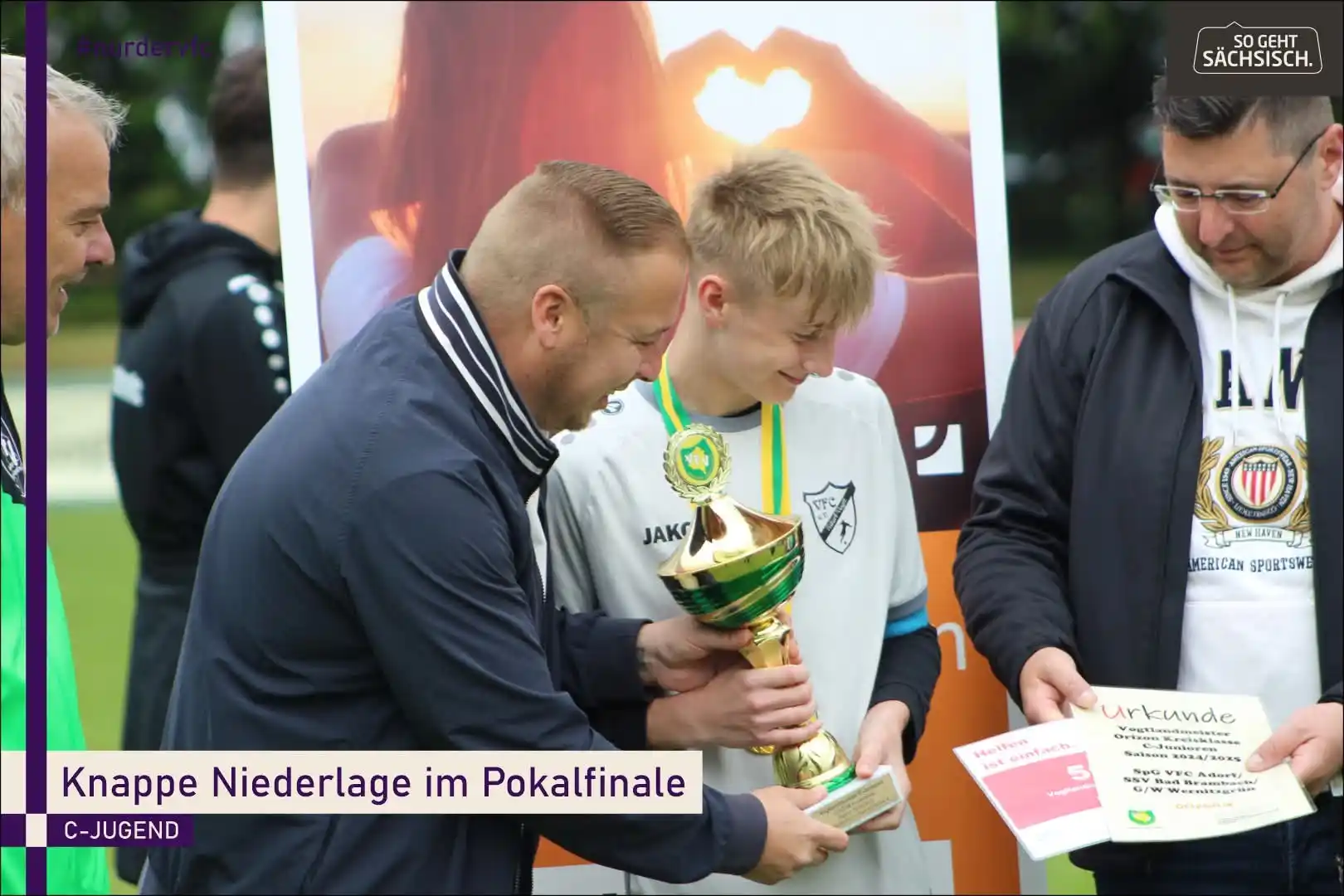 Image from VFC Adorf: *Knappe Niederlage im Pokalfinale* Im Finale des Kreispokals musste si...