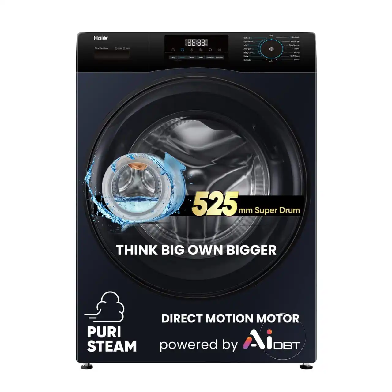 Image from TG DEALS ✅: 🔥🔥LOOOOOOOT     Haier 9 Kg 5 Star Powered by AI-DBT with Direct Driv...