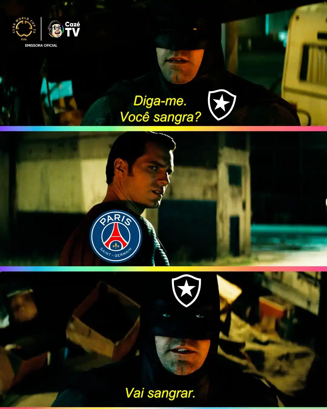 Image from CazéTV: ME DIZ, PSG, VOCÊ SANGRA?????????? SANGROU!!!!!!!!!!!!!!!!!!!!!!!!!!...
