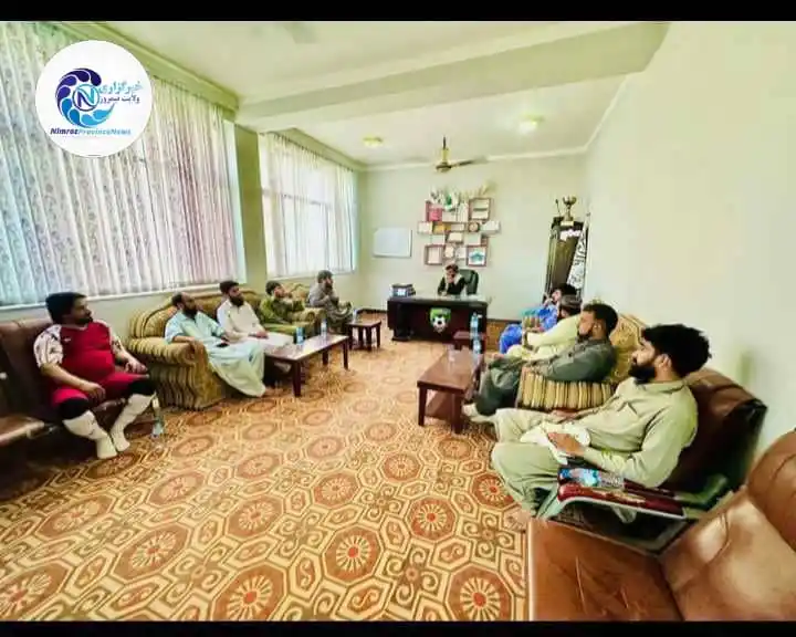 Image from خبرهای ولایت نیمروز: نخستین جلسه هماهنگی فدراسیون فوتبال با حضور وحیدالله عزیزی رئیس فدراس...