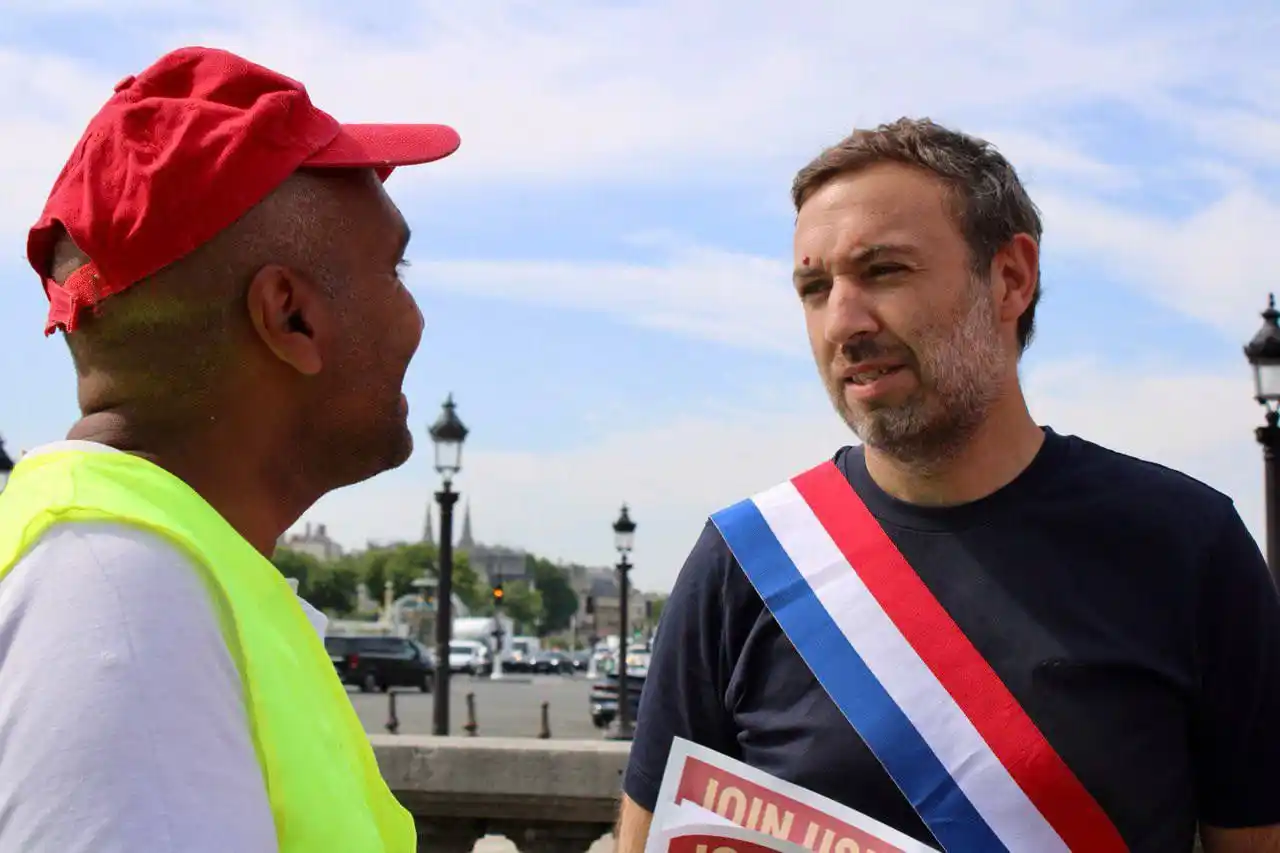 Image from Thomas Portes : ✊💢Nouvelle mobilisation des salariés de l’Hôtel Crillon pour dénoncer...