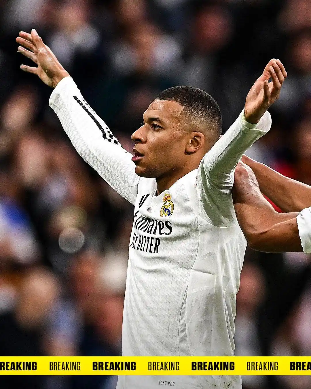 Image from MADRIDISTA FANS 🆕: 🚨⚠️ Real Madrid mengumumkan Kylian Mbappé menderita gastroenteritis a...