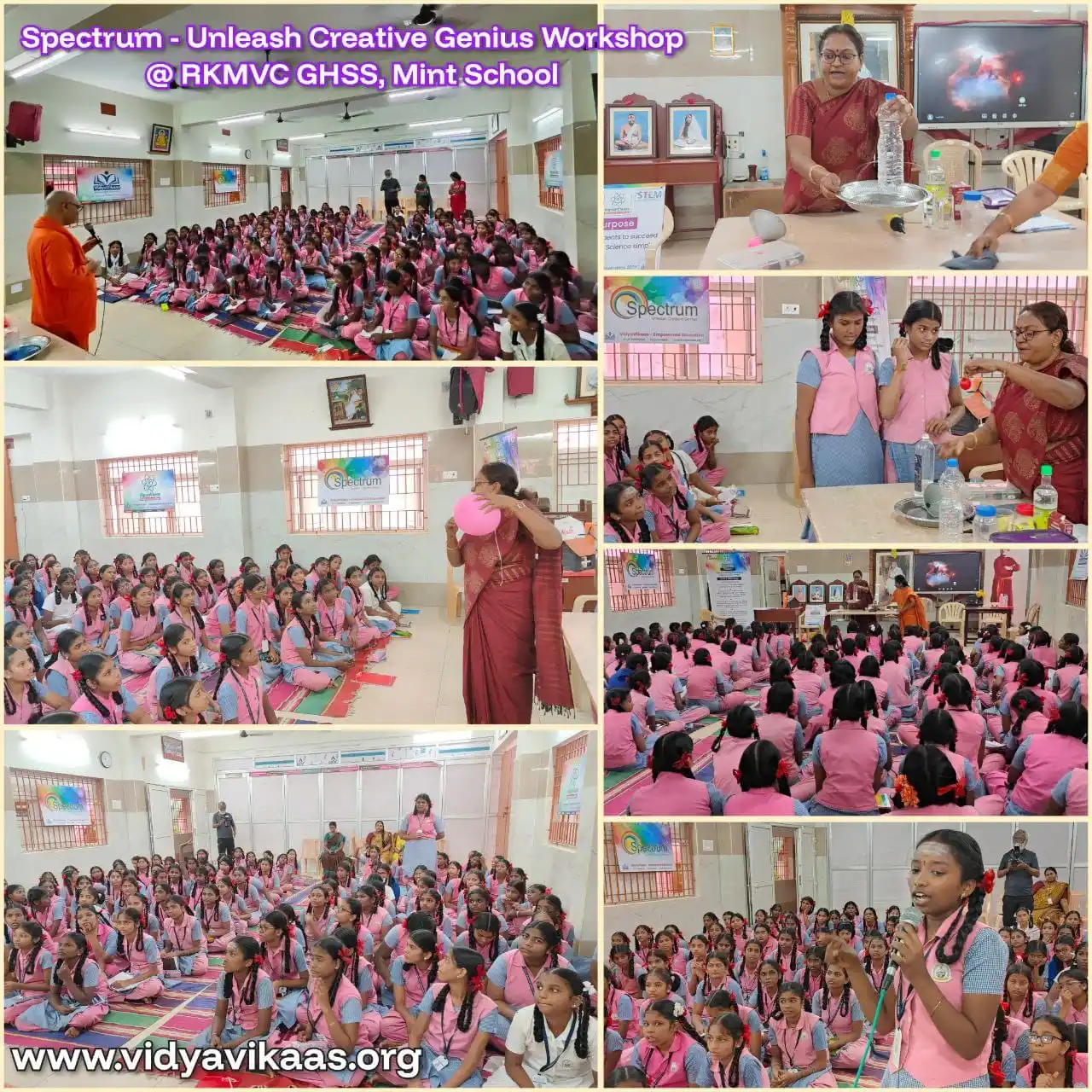 Image from Vidya Vikaas - Empowered Education: SPECTRUM WORKSHOP IN RKM Vivekananda CentenaryGirls Higher Secondary S...