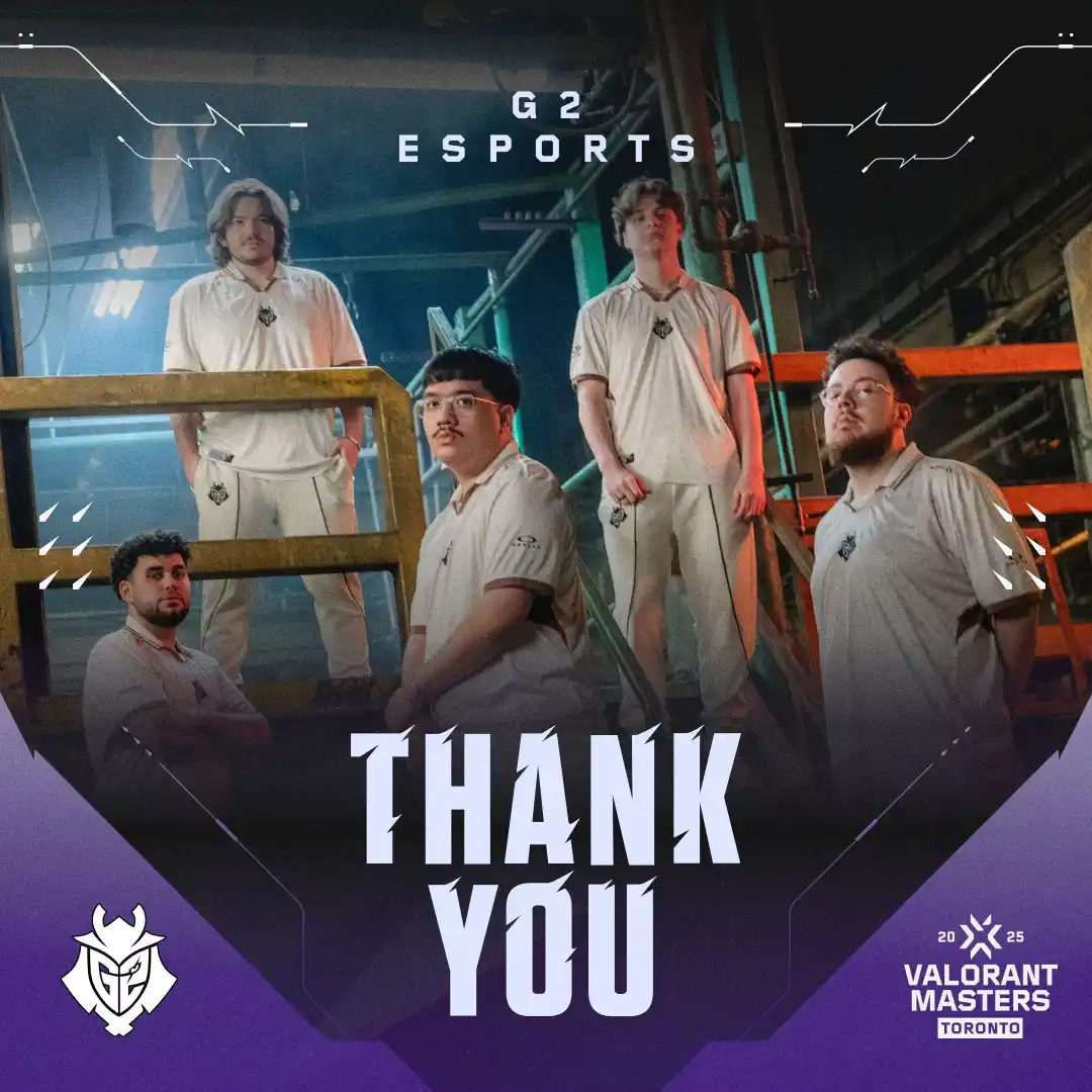 Image from Valorant Esports: Thank you G2 Esports....