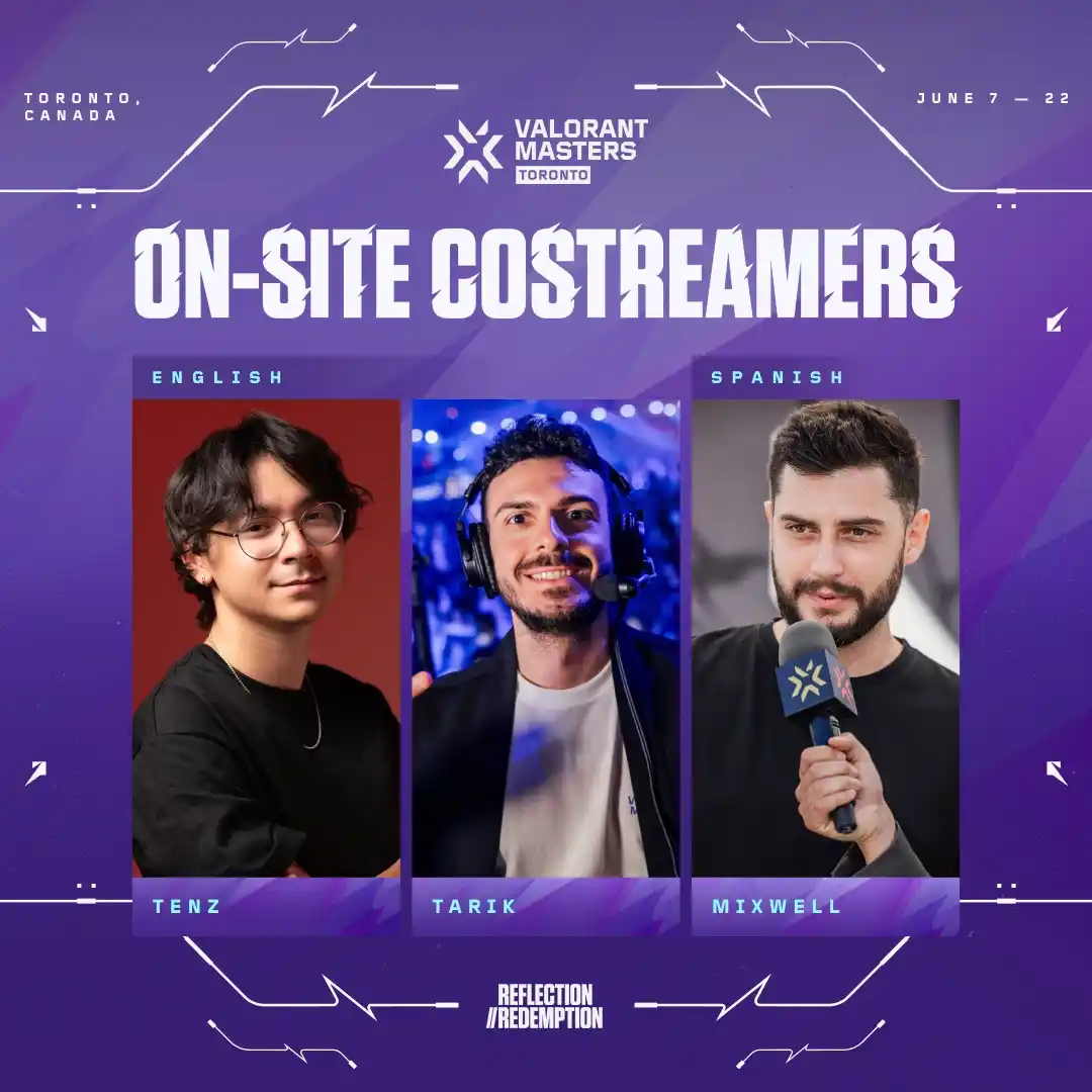 Image from Valorant Esports: These on-site costreamers are pulling up to VALORANT Masters Toronto! ...