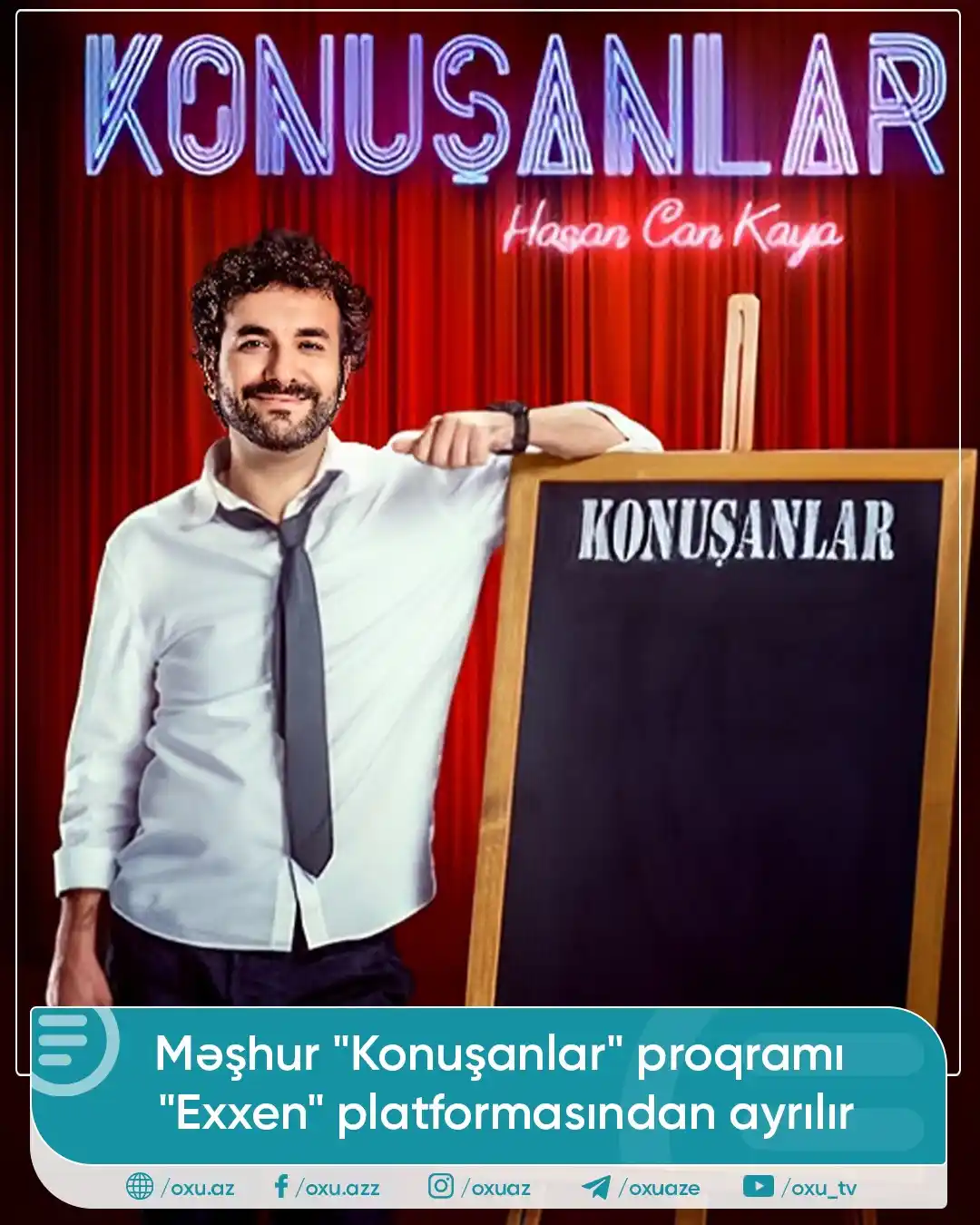 Image from OXU.AZ: Türkiyədə yayımlanan məşhur "Konuşanlar" proqramı "Exxen" platformasın...
