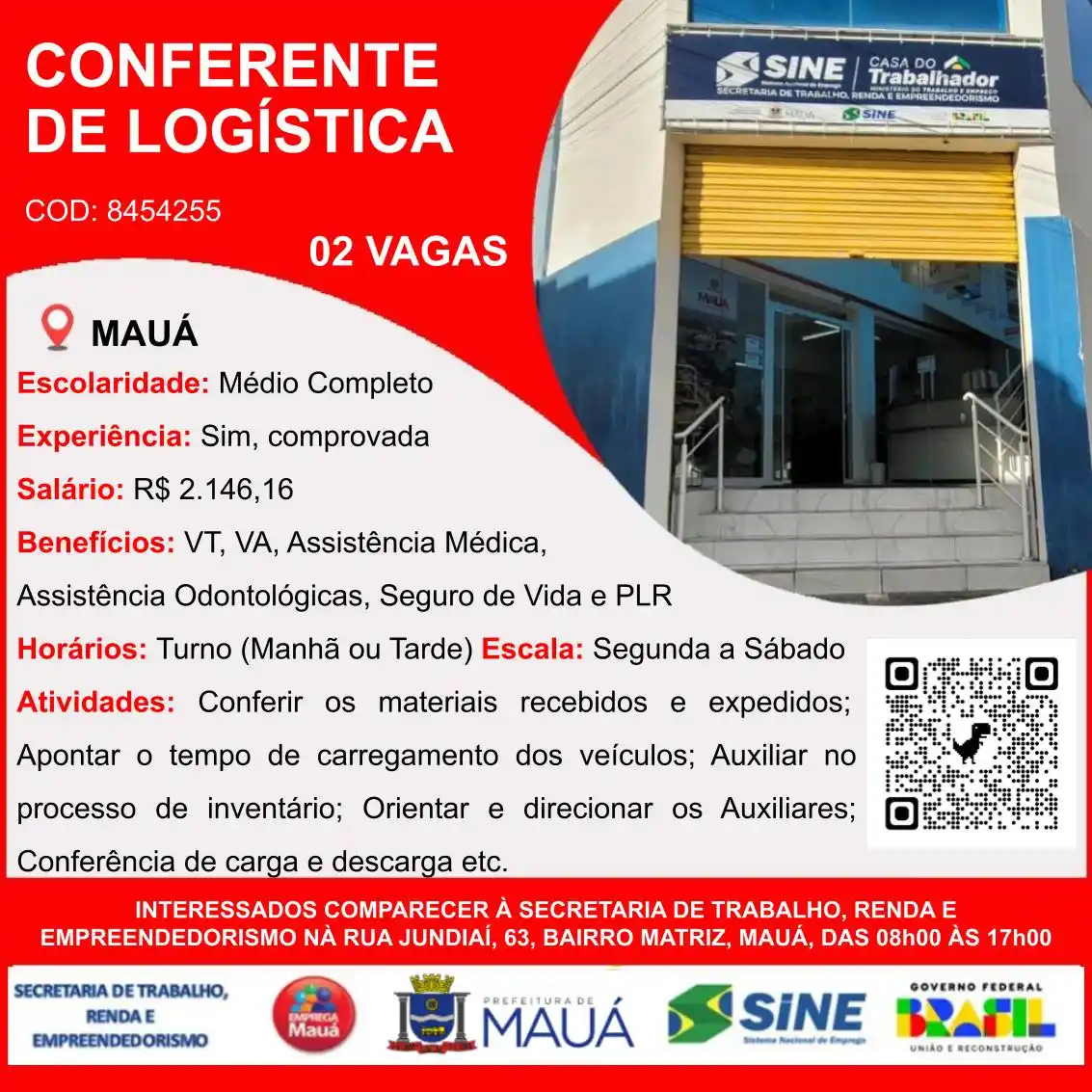 VAGAS CPTR/SINE MAUÁ post