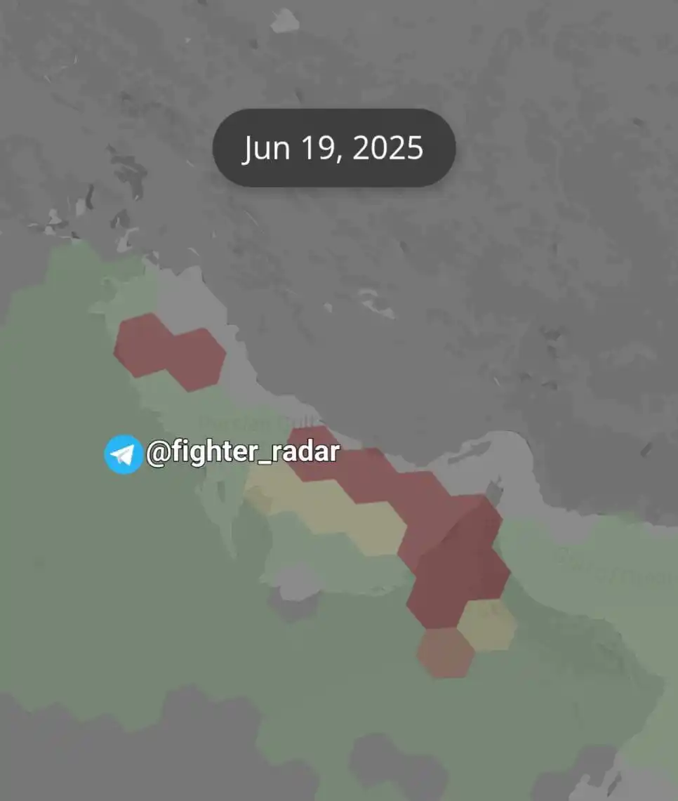 Image from اخبار فوری ایران وجهان: 🚨یه اختلال شدید GPS افتاده تو خلیج فارس قرمز : شدید نارنجی /زرد : ...
