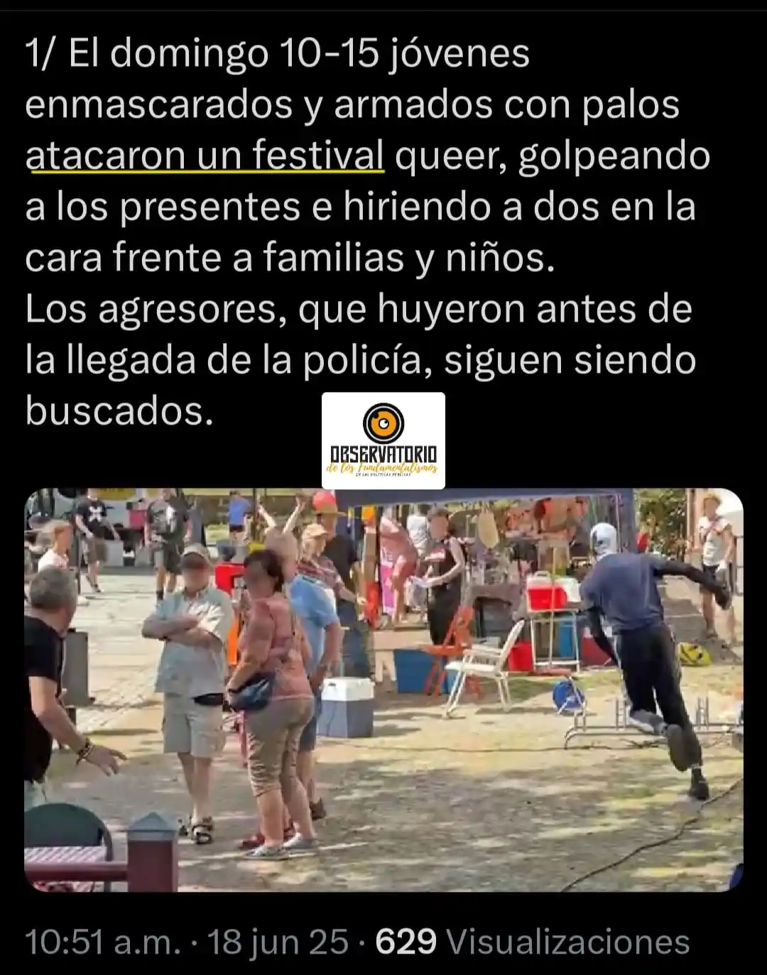 Image from Observatorio de los Fundamentalismos: 1. Violencia en Alemania ante un festival queer...