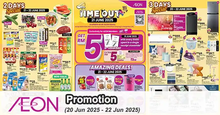 Image from Syioknya: AEON Time Out Promotion: Special Deals, RM5 Voucher & Member Offers (2...