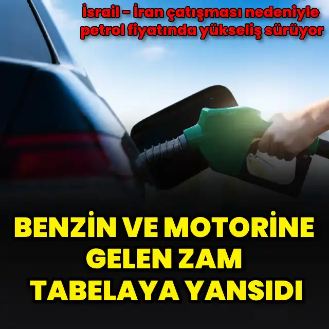 Image from HT Ekonomi: Akaryakıta çifte zam tabelaya yansıdı ⛽İsrail ile İran arasındaki ça...